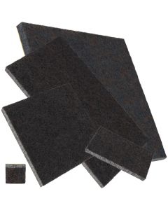Self-adhesive felt glides, extra thickness 5.5 mm, brown, square, many sizes