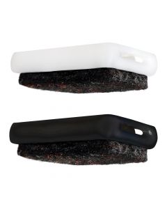 Replacement felt for clamp glides with replaceable felt glide surface, in black or white, one size fits all